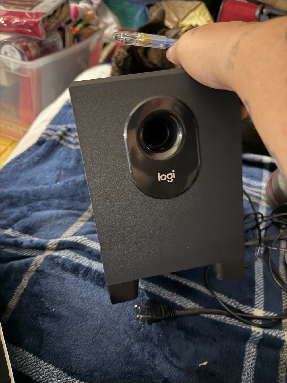 Logitech Black Desktop Subwoofer Speaker
